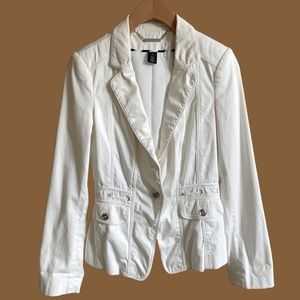 WHITE | BLACK JACKET Sz 4